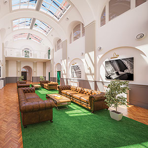 Tabor House communal area 3D CGI