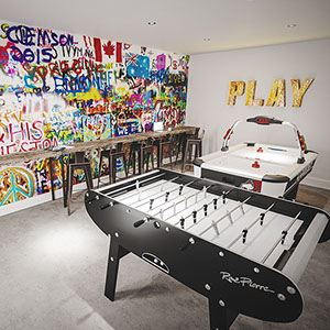 3D visual of a play room for 88 Bromsgrove Street