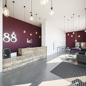 88 Bromsgrove Street - 3D visual of the reception