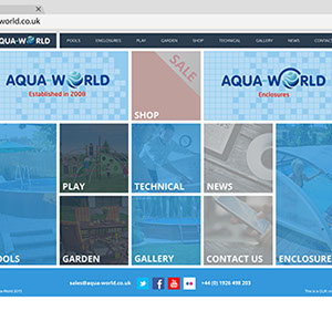 Website design for Aqua-World