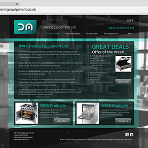 Website design for DM Catering Equipment Ltd