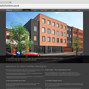 Website design for Saint Paul's Chambers